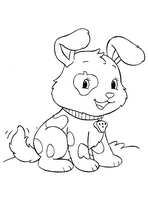 coloriage clafouti le chien de charlotte